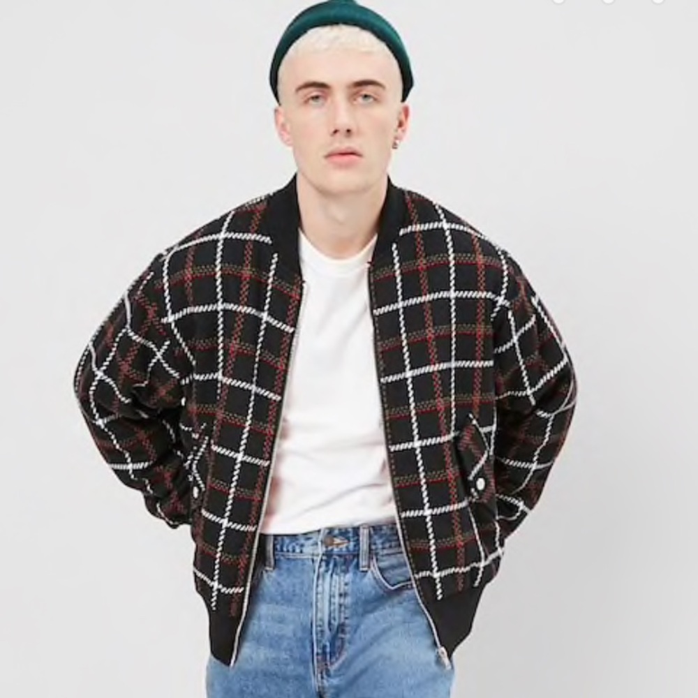 Men’s Tweed bomber jacket